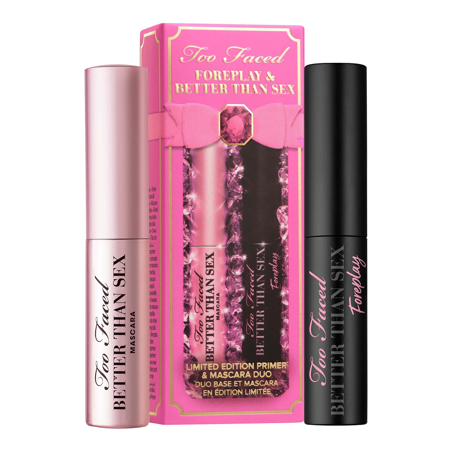 TOO FACED - Better Than Sex Mascara & Foreplay Travel Size – Sada řasenek