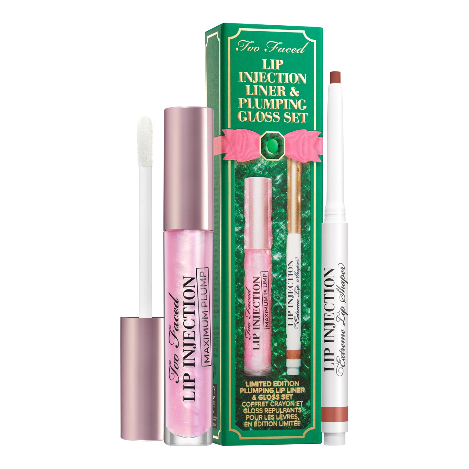 TOO FACED - Lip Injection Liner & Plumping Gloss – Make-up sada na rty
