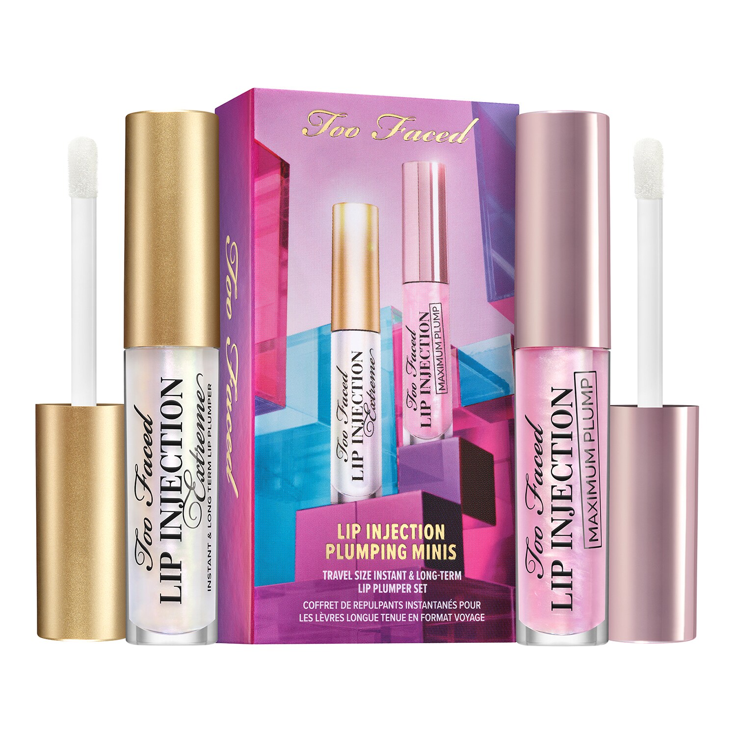 TOO FACED - Lip Injection - Sada lesků pro zvětšení objemu v mini formátu