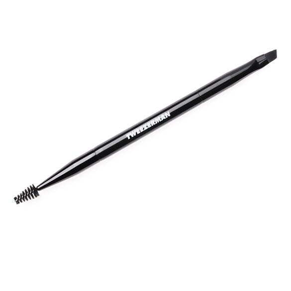 Angled Brow Brush & Spoolie - Augenbrauenpinsel & Bürstchen, TWEEZERMAN