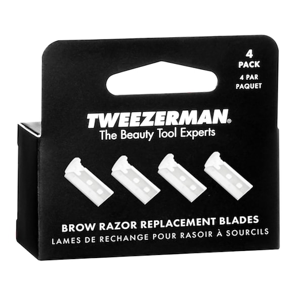 Brow Razor - Rakapparat för ögonbryn, utbytbara blad, Tweezerman