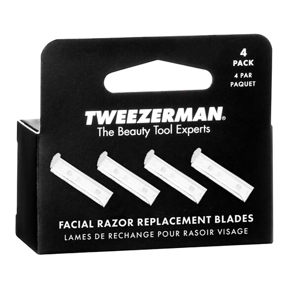 Facial Razor - Rakapparat för ansiktshår, utbytbara blad, Tweezerman