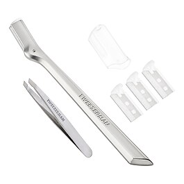 Mini Slant Tweezer & Brow Razor Set - S&oslash;lv