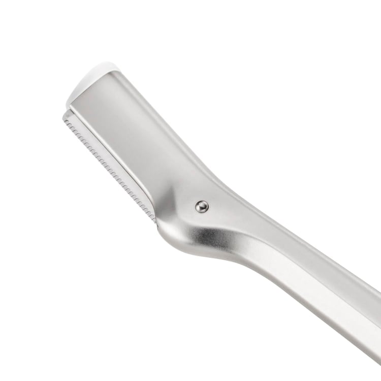 Mini Slant Tweezer & Brow Razor Set - Sølv