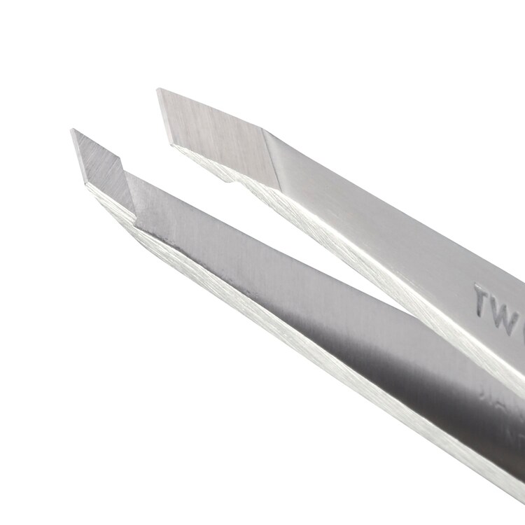 Mini Slant Tweezer & Brow Razor Set - Sølv