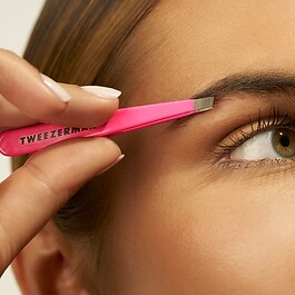 Mini Slant Pincett - Slant Mini Pincett, Neonrosa