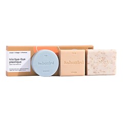 Bye Bye Plastik - Trio-Pflegeset für Gesicht, Körper und Haare, UNBOTTLED