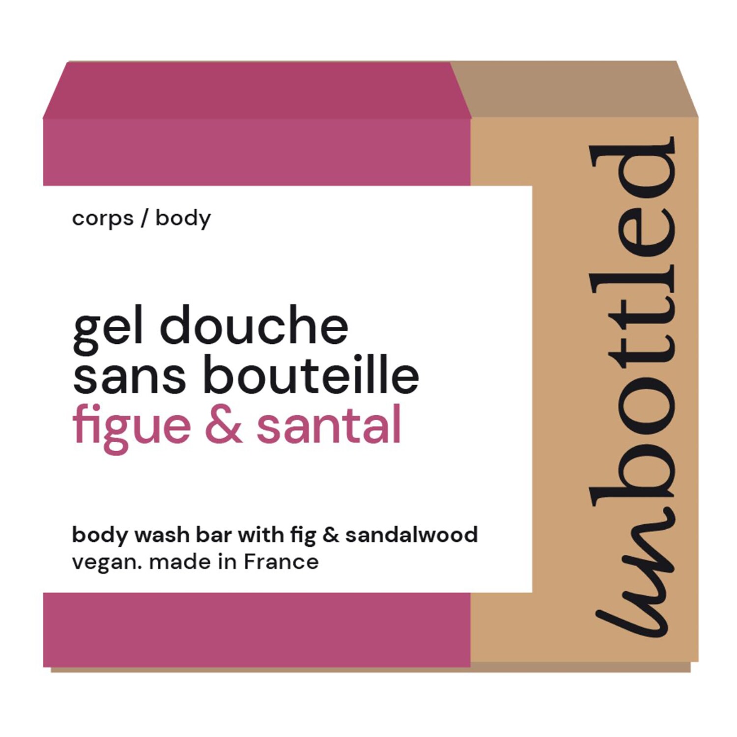 UNBOTTLED - Gel Douche Sans Bouteille – Tihé mýdlo s vůní fíků a santalového dřeva