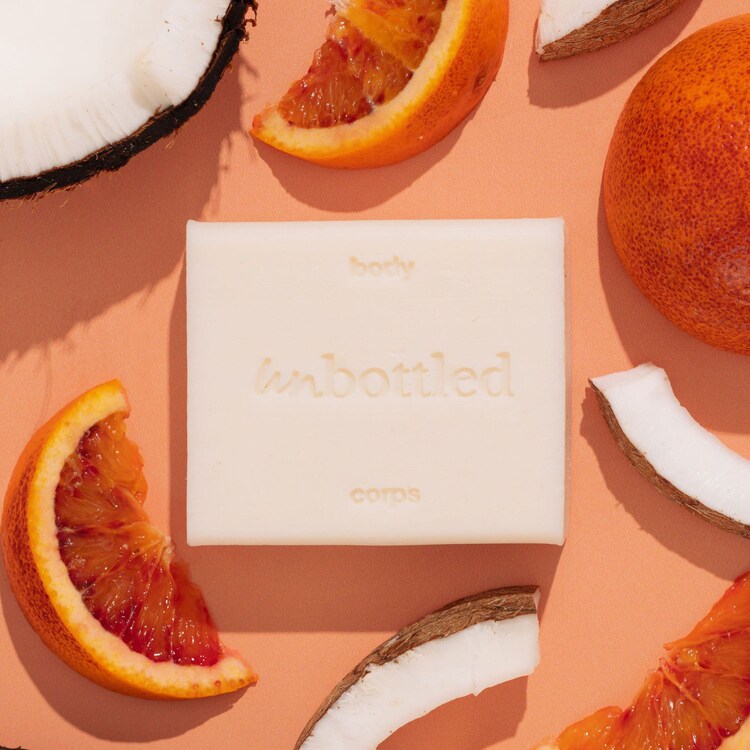 Duschgel utan flaska - kokosnöt och blodapelsin