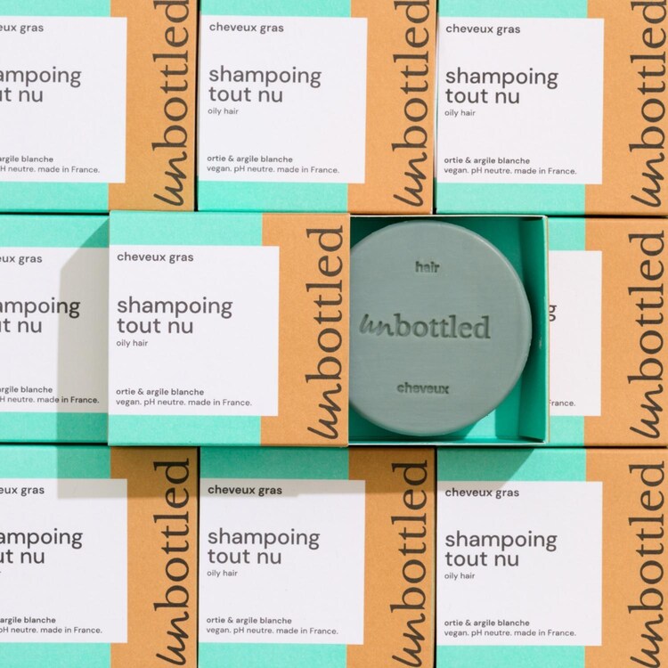 Shampoing Tout Nu - Champú sólido para cabello graso
