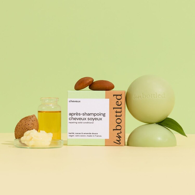 Duo für wunderschönes Haar - festes Shampoo und Conditioner