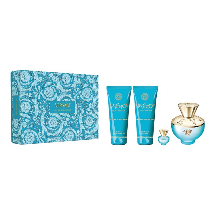 VERSACE Dylan Turquoise - Coffret Eau de Toilette et Soins Parfumés