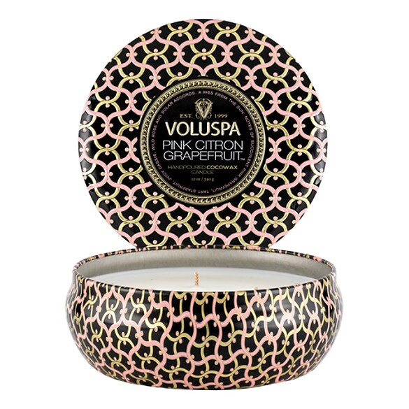 Maison Noir Pink Citron 3 Wick Tin Candle - Świeca , VOLUSPA