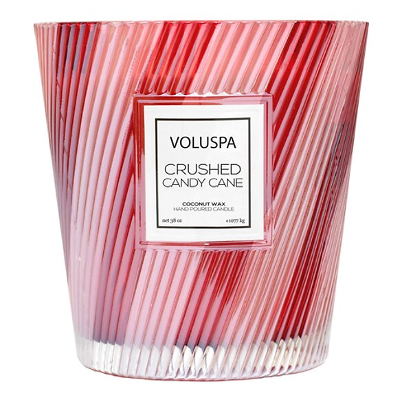 Holiday Crushed Candy Cane 3 Wick Candle - Świeca , VOLUSPA