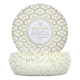 Maison Blanc Eucalyptus & White Sage 3 Wick Tin Candle - Świeca 