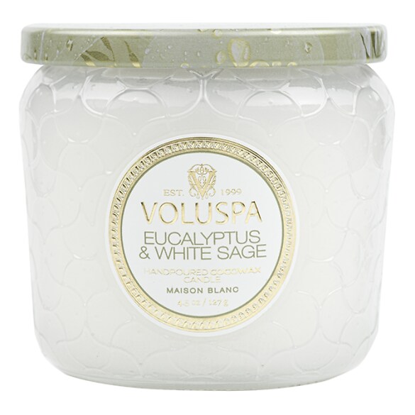 Maison Blanc Eucalyptus & White Sage Small Jar Candle - Świeca , VOLUSPA