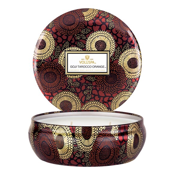 Japonica Goji Tarocco Orange 3 Wick Tin Candle - Świeca, VOLUSPA