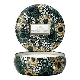 Japonica French Cade Lavender 3 Wick Tin Candle - Świeca