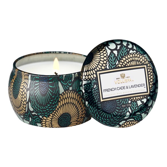 Japonica French Cade Lavender Mini Tin Candle - Świeca, VOLUSPA