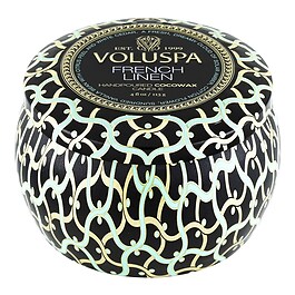 Maison Noir French Linen Mini Tin Candle - Świeca 
