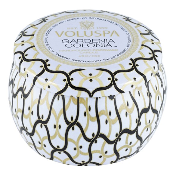 Maison Blanc Gardenia Colonia Mini Tin Candle - Świeca , VOLUSPA