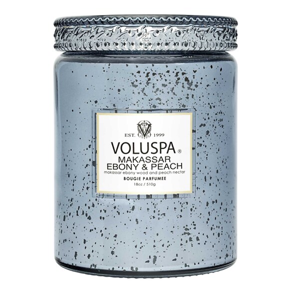 Vermeil Makassar Ebony & Peach Large Jar Candle - Świeca , VOLUSPA