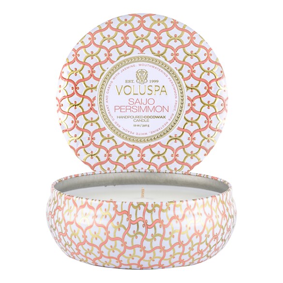 Maison Blanc Saijo Persimmon 3 Wick Tin Candle - Świeca , VOLUSPA