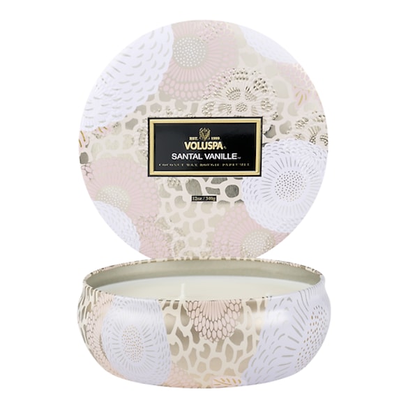 Japonica Santal Vanille 3 Wick Tin Candle - Świeca , VOLUSPA