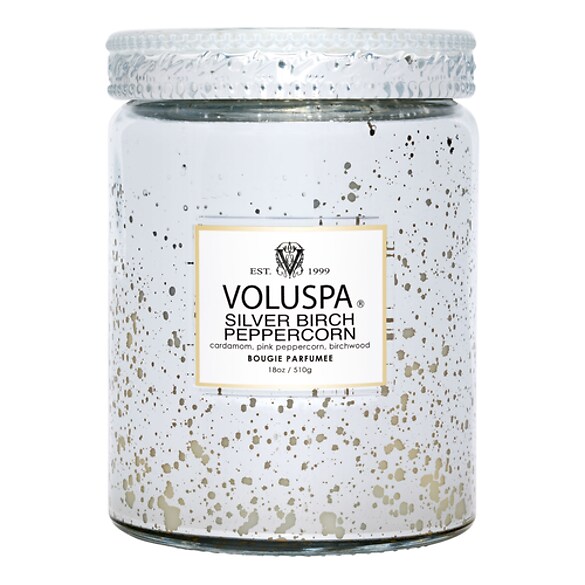 Vermeil Silver Birch Peppercorn Large Jar Candle - Świeca , VOLUSPA