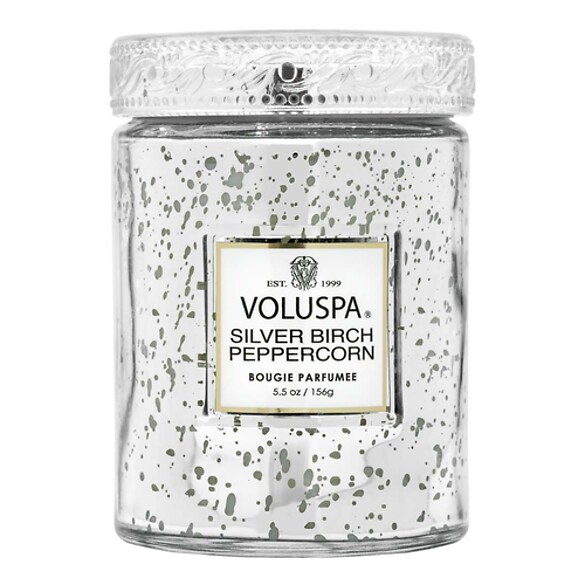 Vermeil Silver Birch Peppercorn Small Jar Candle - Świeca , VOLUSPA