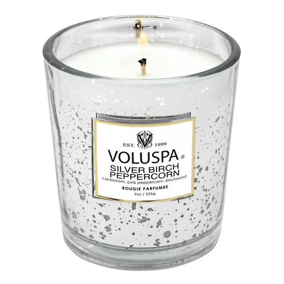 Vermeil Silver Birch Peppercorn Classic Candle - Świeca , VOLUSPA