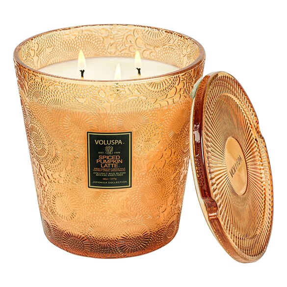 Japonica Spiced Pumkin Latte 3 Wick Candle - Świeca , VOLUSPA