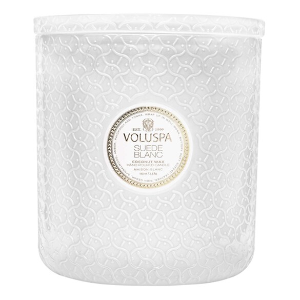 Maison Blanc Suede Blanc 5 Wick Candle - Świeca , VOLUSPA