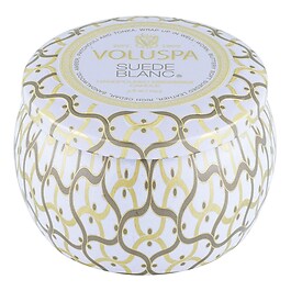 Maison Blanc Suede Blanc Mini Tin Candle - Svíčka