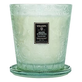 Japonica White Cypress 3 Wick Candle - Svíčka