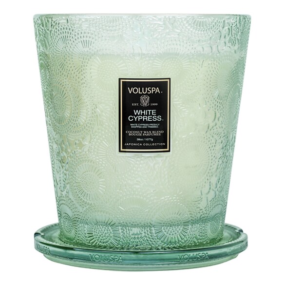 Japonica White Cypress 3 Wick Candle - Svíčka, VOLUSPA