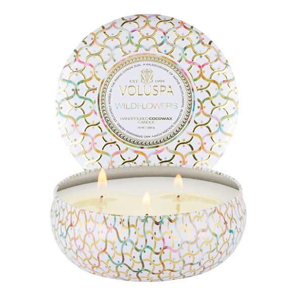 Maison Blanc Wildflowers 3 Wick Tin Candle - Świeca , VOLUSPA