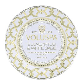 Maison Blanc Eucalyptus & White Sage Mini Tin Candle - Świeca 