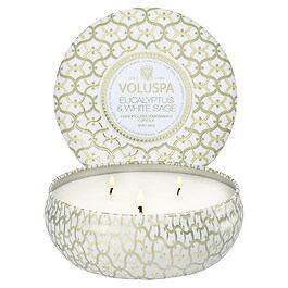 Maison Blanc Eucalyptus & White Sage 3 Wick Tin Candle - Świeca 