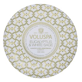 Maison Blanc Eucalyptus & White Sage 3 Wick Tin Candle - Świeca 