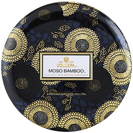 Japonica Moso Bamboo 3 Wick Tin Candle - Świeca 