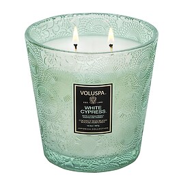 Japonica White Cypress 2 Wick Candle - Svíčka