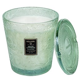 Japonica White Cypress 3 Wick Candle - Svíčka