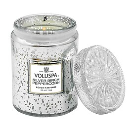 Vermeil Silver Birch Peppercorn Small Jar Candle - Świeca 