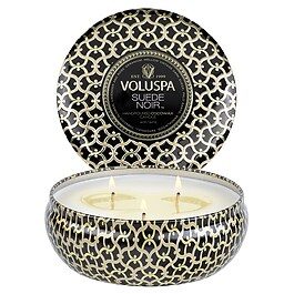 Maison Noir Suede Noir 3 Wick Tin Candle - Świeca 