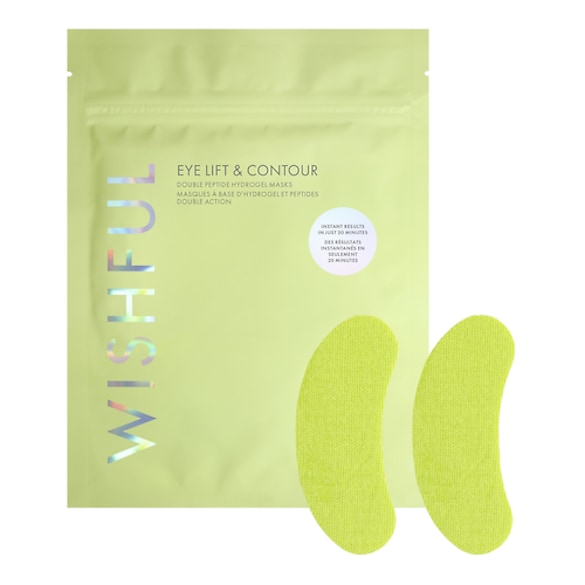 Masques Eye Lift & Contour Double Peptide Hydrogel - Masque pour yeux et visage, WISHFUL