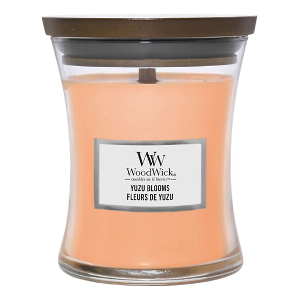 Vonná svíčka střední Yuzu Blooms, WOOD WICK