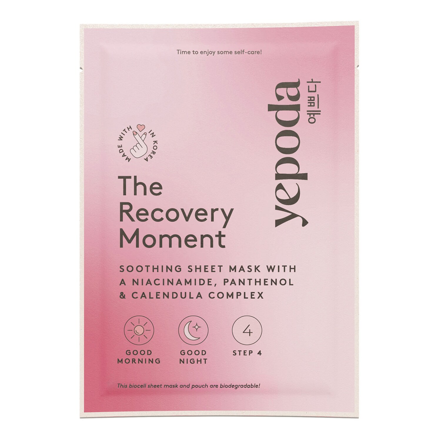YEPODA - The Recovery Moment – Zklidňující látková maska s niacinamidem
