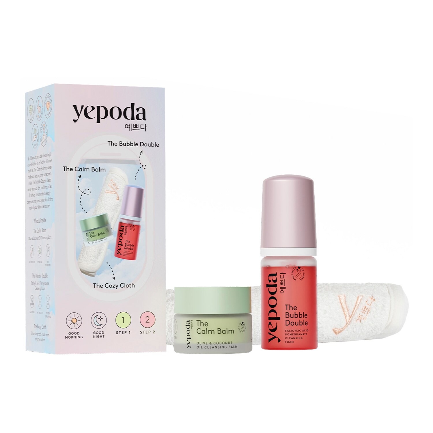 YEPODA - The Mini Cleansing Duo – Sada pro dvojité čištění