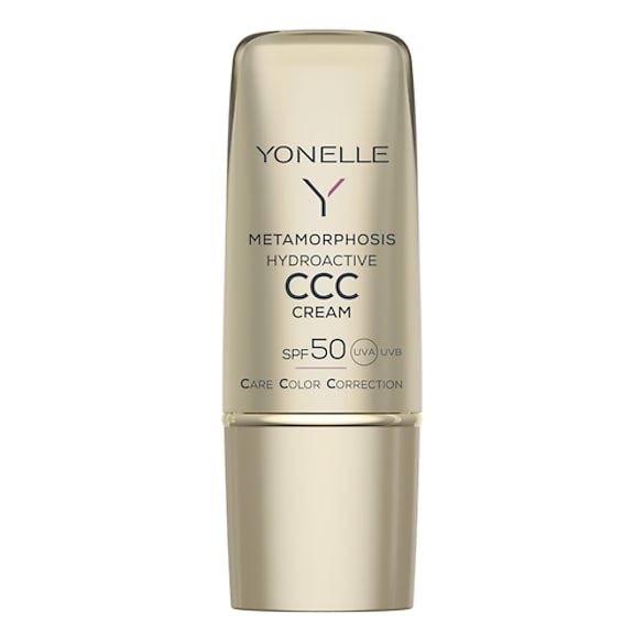 Hydroaktywny Krem CCC SPF 50 - krem przeciwzmarszczkowy na dzień SPF, YONELLE